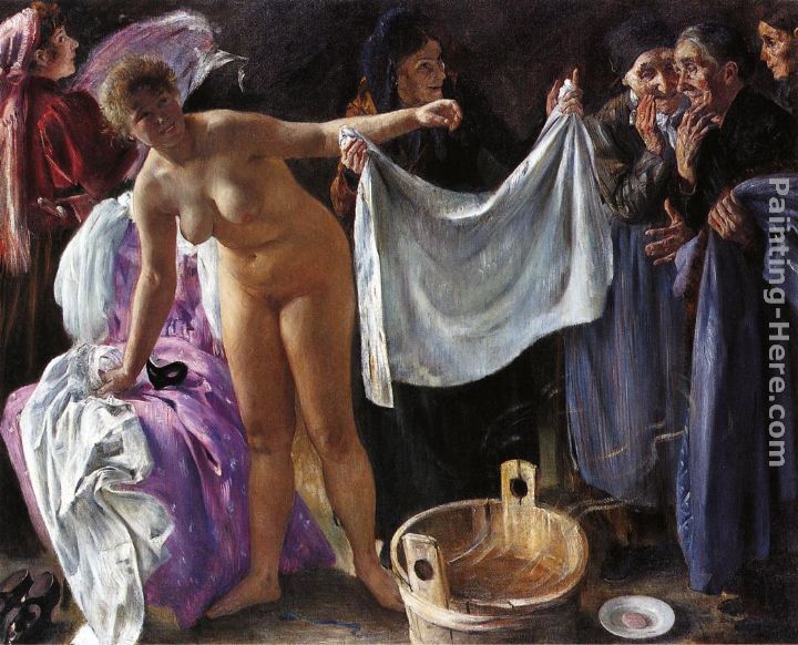 Witches painting - Lovis Corinth Witches art painting